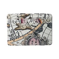 New Map Pattern Creative Magic Wallet Trend Money Clip Pu Double-sided Coin Purse Wholesale Nihaojewelry sku image 1