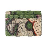 New Map Pattern Creative Magic Wallet Trend Money Clip Pu Double-sided Coin Purse Wholesale Nihaojewelry sku image 2