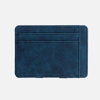 Korean Fashion Wild Creative Models Matte Leather Magic Wallet Card Package Zipper Coin Purse Men's Wallet Wholesale Nihaojewelry sku image 2