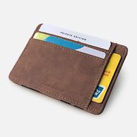 Korean Fashion Wild Creative Models Matte Leather Magic Wallet Card Package Zipper Coin Purse Men's Wallet Wholesale Nihaojewelry sku image 5