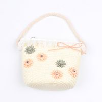 Children's Bag Fashion Wild Children's Straw Flower Princess Bag Wholesale Nihaojewelry sku image 1