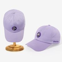 Kleine Buchstaben Stickerei Lavendel Kappe Weibliche Ins All-match-baseball Kappe Student Street Sonnenschutz Kappe Anpassung sku image 2