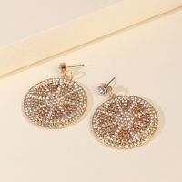 New Products Fashion Big Earrings Simple Geometric Diamond Pendant Earrings Wholesale Nihaojewelry main image 1