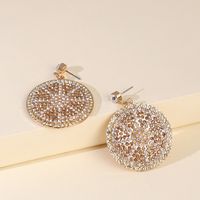 منتجات جديدة الأزياء الأقراط الكبيرة بسيطة هندسية الماس قلادة الأقراط الجملة Nihaojewelry main image 3