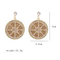 منتجات جديدة الأزياء الأقراط الكبيرة بسيطة هندسية الماس قلادة الأقراط الجملة Nihaojewelry main image 5