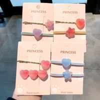 Light Discoloration Love Star Fudge Hairpin Sweet Girl Heart Edge Clip Hairpin Hair Accessories Wholesale Nihaojewelry main image 1