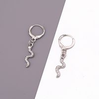 Punk Curved Snake Pendant Ear Ring New Gothic Animal Earrings Ear Buckle Wholesale Nihaojewelry main image 3