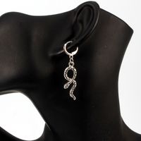 Hot Sale Retro Punk Ethnic Wind Pattern Snake-shaped Long Pendant Earrings Wholesale Nihaojewelry main image 4