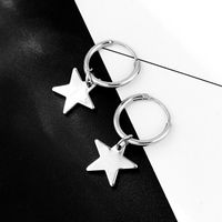 Hot Sale Earrings New Simple Five-pointed Star With Hanging Ear Ring Star Small Earrings Wholesale Nihaojewelry main image 4