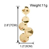 Retro Style Alloy Earrings Fashion Simple Creative Disc Earrings Wholesale Nihaojewelry main image 3