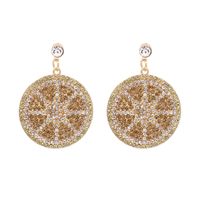 New Products Fashion Big Earrings Simple Geometric Diamond Pendant Earrings Wholesale Nihaojewelry sku image 1