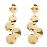 Retro Style Alloy Earrings Fashion Simple Creative Disc Earrings Wholesale Nihaojewelry sku image 1