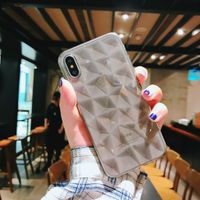 Transparent Diamond Pattern Mobile Phone Case For Iphone 11 /xsmax/6plus Diamond Tpu Protective Sleeve Wholesale Nihaojewelry sku image 9