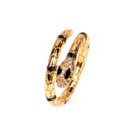 New Snake-shaped Diamond Ring Open Ring Personality Wild Female Net Red Index Finger Ring Wholesale Nihaojewelry main image 1