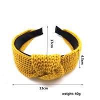 Korean Fashion New Knitted Wool Knotted Headband Wide-brimmed Solid Color Simple Hair Accessories Fashion Wild Headband Ladies Wholesale Nihaojewelry main image 6