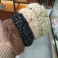 Fashion  New Korean Simple  Crumpled Knotted Hair Hoop Style Pleated Headband Wholesale Nihaojewelry main image 3