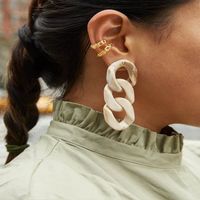 Multi-layer Hanging Resin Earrings Multicolor Cold Wind Creative Fashion Earrings Wholesale Nihaojewelry main image 2