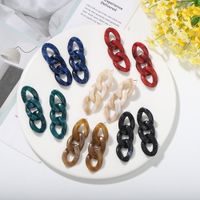 Multi-layer Hanging Resin Earrings Multicolor Cold Wind Creative Fashion Earrings Wholesale Nihaojewelry main image 6