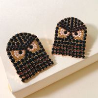 Earrings Exaggerated Jewelry Owl Earrings Three-color Hot Cross-border E-commerce Wholesale Nihaojewelry main image 1