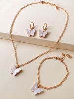Fashion Wild Accessories Popular Color Butterfly Necklace Clavicle Chain Wholesale Nihaojewelry main image 1