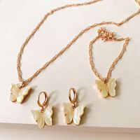 Fashion Wild Accessories Popular Color Butterfly Necklace Clavicle Chain Wholesale Nihaojewelry main image 5