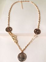 Korean Round Card Chain Necklace Niche Fashion Ball Sweater Chain Accessories Wholesale Nihaojewelry main image 3