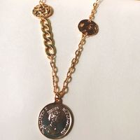 Korean Round Card Chain Necklace Niche Fashion Ball Sweater Chain Accessories Wholesale Nihaojewelry main image 4