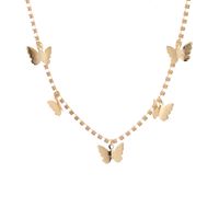 Nouvelle Mode Populaire Simple Papillon Sauvage Collier Doux Papillon Collier En Gros Nihaojewelry main image 1