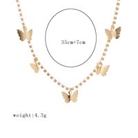 New Fashion Popular Simple Wild Butterfly Necklace Sweet Butterfly Necklace Wholesale Nihaojewelry main image 6