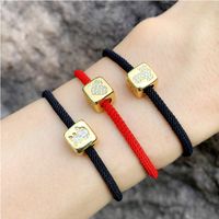 Bracelet New Red Rope Bracelet 26 Letter Bracelet Couple Bracelet Wholesale Nihaojewelry main image 1