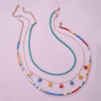 Ethnic Style Rice Bead Necklace Fashion Forest Flowers Holiday Style Clavicle Chain Jewelry Wholesale Nihaojewelry main image 3