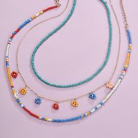 Ethnic Style Rice Bead Necklace Fashion Forest Flowers Holiday Style Clavicle Chain Jewelry Wholesale Nihaojewelry main image 5