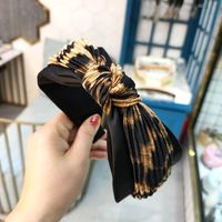 Korean Fashion Best Selling Simple Leopard Pattern Knotted Headband Fashion Hit Color Matching Color Printing Hairpin Retro Pressure Headband Wholesale Nihaojewelry sku image 3