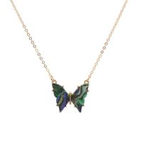 Nouveau Collier Rétro Papillon Acrylique Pull Long Collier Avec Ensemble De Bijoux Accessoires En Gros Nihaojewelry sku image 1