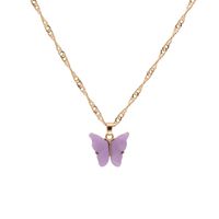 Fashion Wild Accessories Popular Color Butterfly Necklace Clavicle Chain Wholesale Nihaojewelry sku image 7