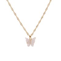 Fashion Wild Accessories Popular Color Butterfly Necklace Clavicle Chain Wholesale Nihaojewelry sku image 8