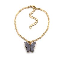 Fashion Wild Accessories Popular Color Butterfly Necklace Clavicle Chain Wholesale Nihaojewelry sku image 1