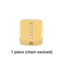 Fashion Letter Copper 18k Gold Plated Artificial Gemstones Bracelets In Bulk sku image 9