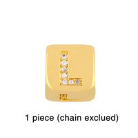 Fashion Letter Copper 18k Gold Plated Artificial Gemstones Bracelets In Bulk sku image 12