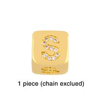Fashion Letter Copper 18k Gold Plated Artificial Gemstones Bracelets In Bulk sku image 19