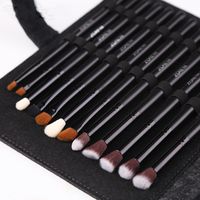 New Makeup Brush Wholesale 18 Pieces Artificial Fiber Makeup Set Black Wooden Handle Beauty Tools Wholesale Nihaojewelry main image 5