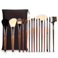 Makeup Brush Set 15 Pieces Black Walnut Wood Handle Nylon Hair Makeup Set Wholesale Nihaojewelry main image 1