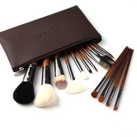 Makeup Brush Set 15 Pieces Black Walnut Wood Handle Nylon Hair Makeup Set Wholesale Nihaojewelry main image 4