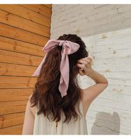 Korean Fashion Best-selling Section Bow Ribbon Streamer Hair Ring High-end Little Fairy Tie Hair Rubber Band Ladies Wind Hair Accessories Wholesale Nihaojewelry main image 4