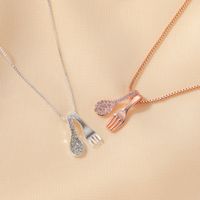 Fork And Spoon Necklace Clavicle Chain Niche Light Luxury Jewelry Wholesale Nihaojewelry main image 3