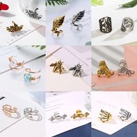 Wholesale Jewelry Retro Geometric Artificial Gemstones Plating Earrings main image 5