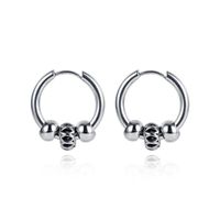 Korea Beaded Stainless Steel Earrings Student Fashion Wild Earrings Jewelry Wholesale Nihaojewelry main image 1