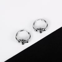 Korea Beaded Stainless Steel Earrings Student Fashion Wild Earrings Jewelry Wholesale Nihaojewelry main image 3