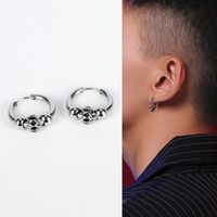 Korea Beaded Stainless Steel Earrings Student Fashion Wild Earrings Jewelry Wholesale Nihaojewelry main image 6