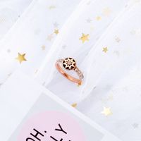 Korean Fashion Wild Personality Octagonal Zircon Stainless Steel Ring Design Ring Student Ring Wholesale Nihaojewelry main image 4